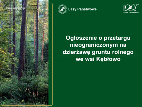 Ogłoszenie o przetargu nieograniczonym na dzierżawę gruntu rolnego