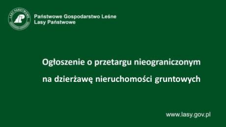 Ogłoszenie o przetargu